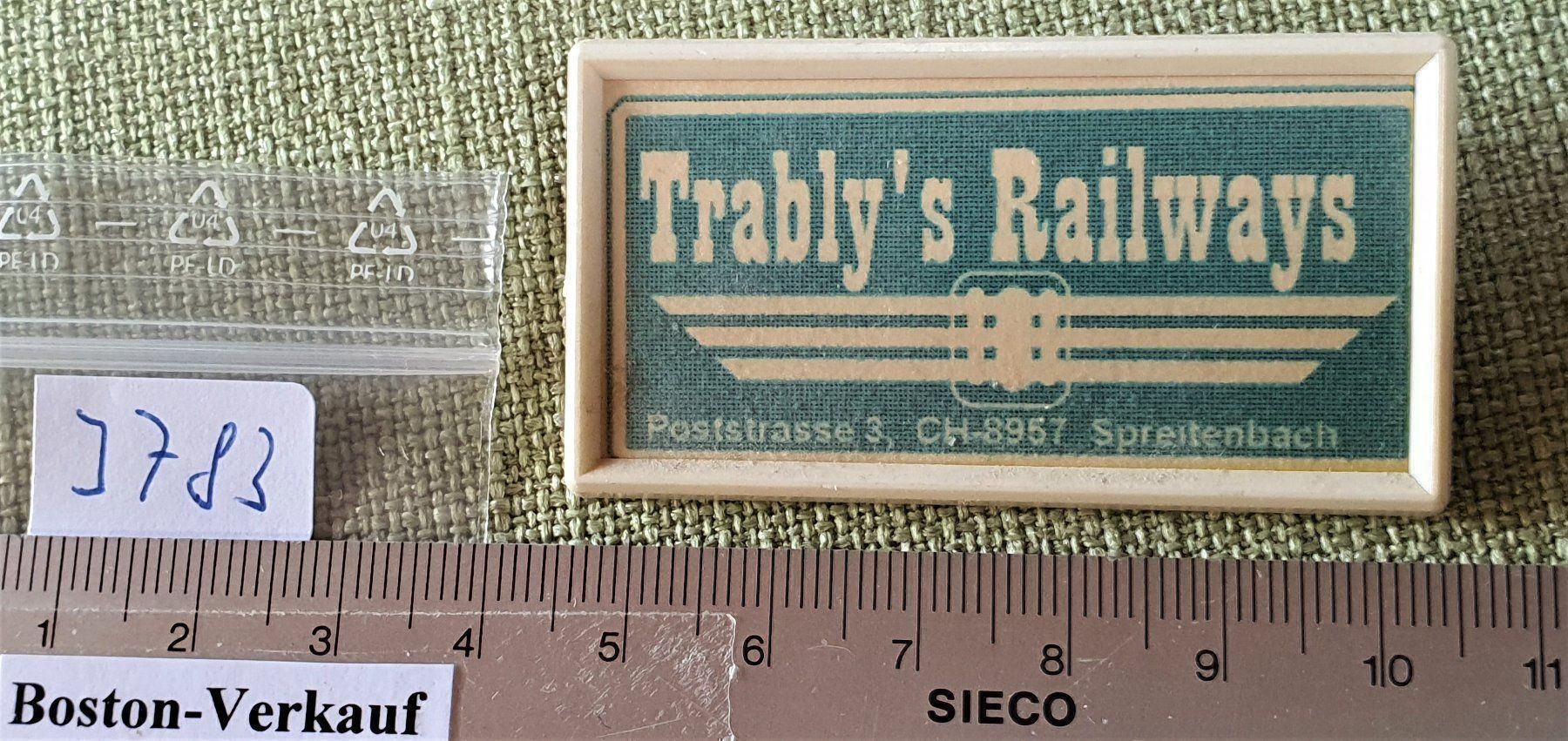 Buoni: J783 - Trably's Railways Spreitenbach – Usato da Reinach BL venduto da Boston-Verkauf 2