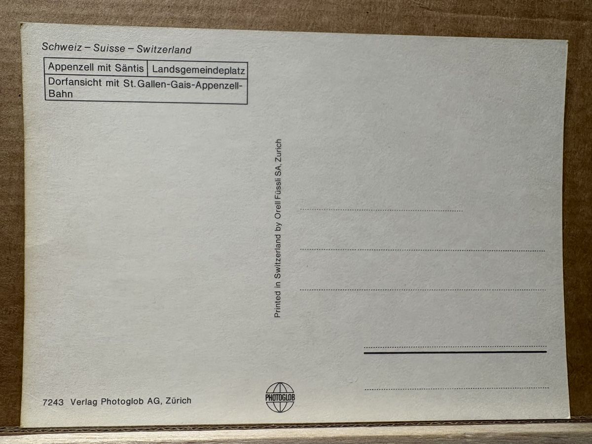 Cartoline postali: AK von Appenzell / Bahn – Usato da Rümlang venduto da Kartenpost1 1