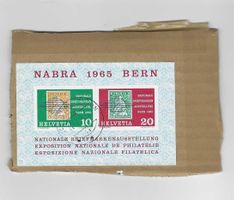 Briefmarken NABRA 1965 Bern Helvetia 10 20 Rappen