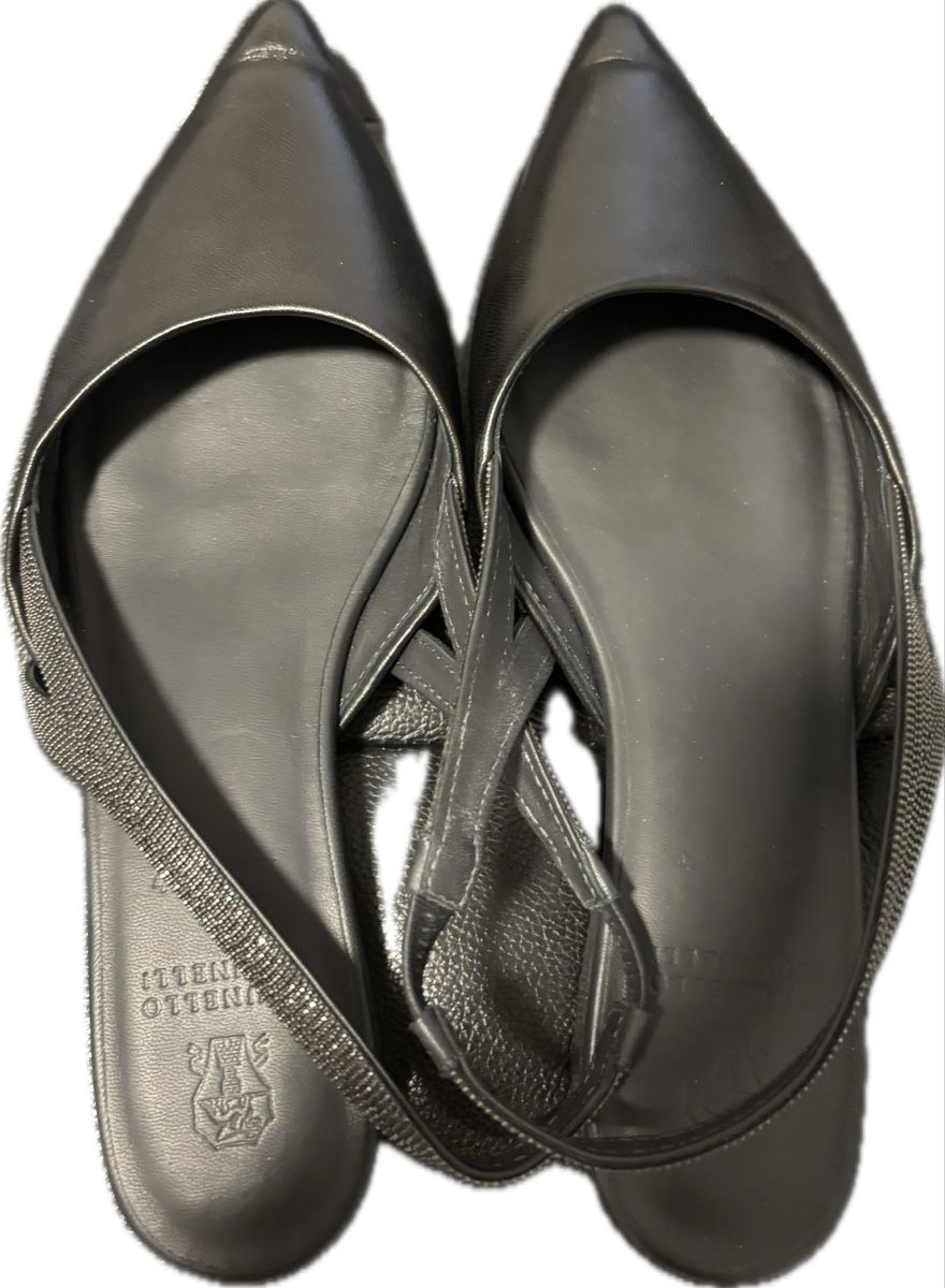 Brunello Cucinelli Damenschuhe: Brunello Cucinelli Black Ballerinas – Gebraucht aus Chur von Cuteclothes7k
