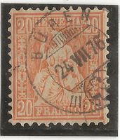 BÜREN 24.07.76 auf Zu#32 Mi#24 Vollstempel [10B3]