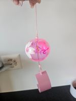 Carillon japonais d'été rose avec fleurs de cerisier🌸
