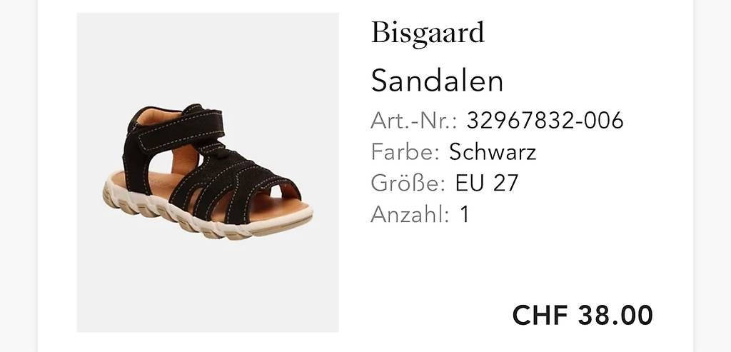 Scarpe per ragazze: Bisgaard Sandalen Gr. 27 NEU – Usato da Grund b. Gstaad venduto da Ginelii