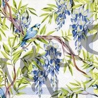 Serviette wisteria blau (1472) 2Stk.