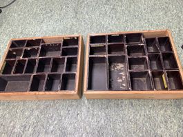 90 Stück Teilekästen  Erwin Kapp Zürich Vintage Industrie
