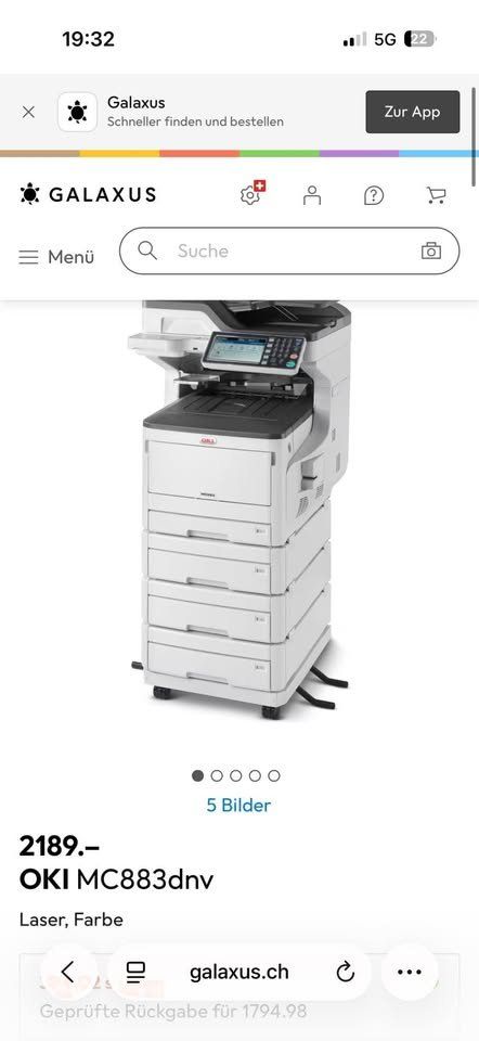 Oki Drucker: Drucker OKI MC873 – Gebraucht aus Embrach von cems01