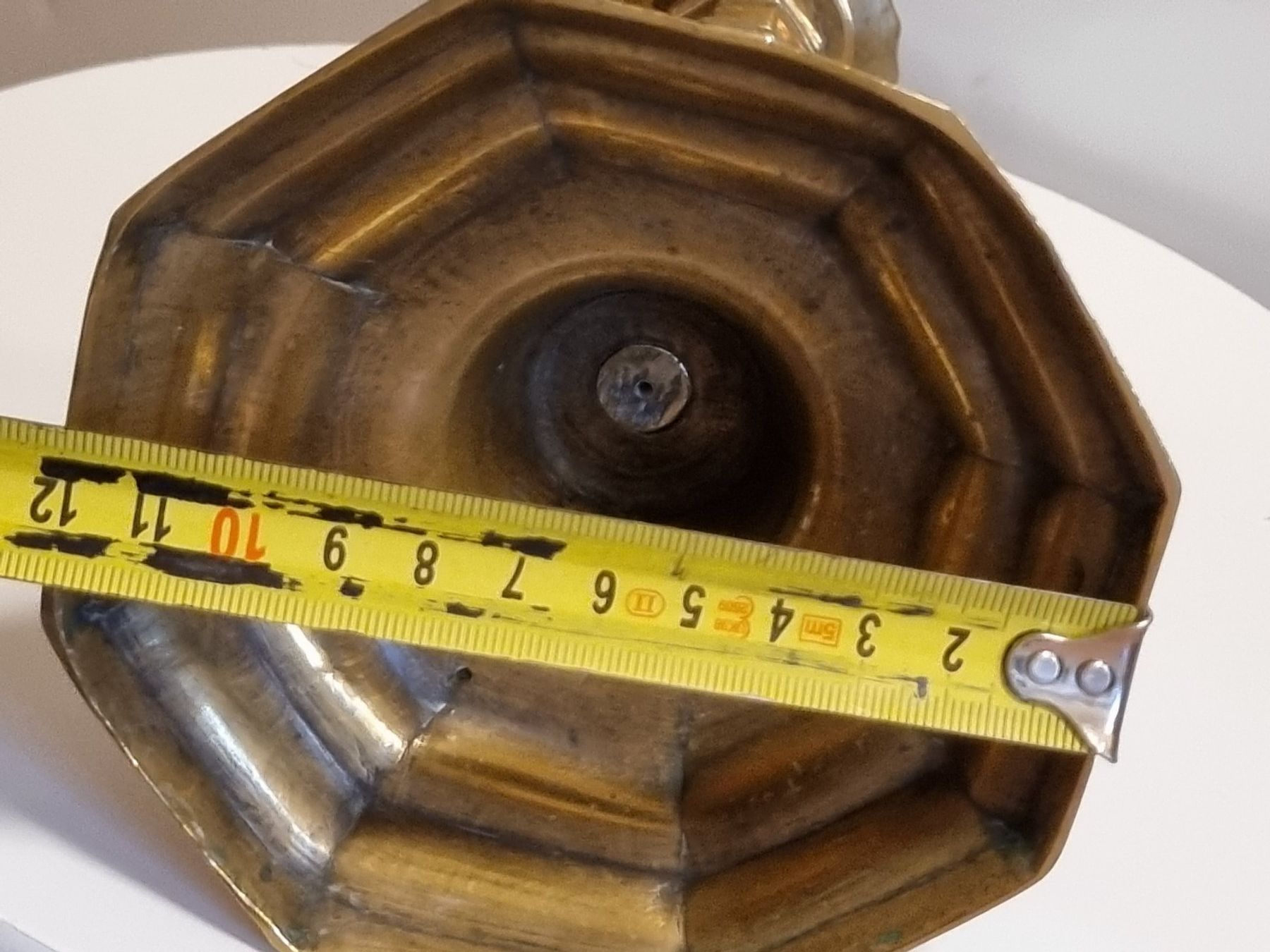Kerzenständer: Vintage Messing Kerzenständer 24 cm achteckig – Gebraucht aus Scharnachtal von devin03 3