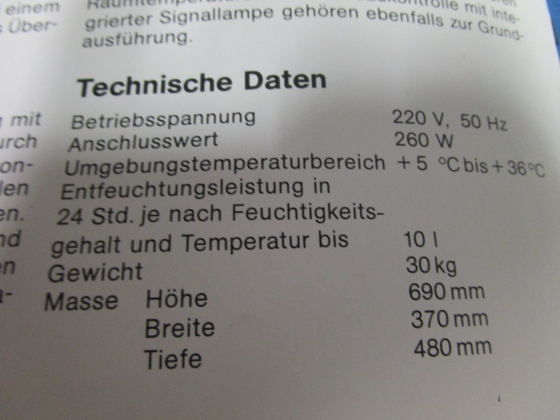 Deumidificatori: Luftentfeuchter mit Kondenswasserpumpe LE 200 – Usato da Rapperswil SG venduto da Ralphy 7