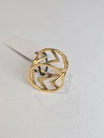 Ring Silber 925 mit 18K Vergoldung, Gr. 56