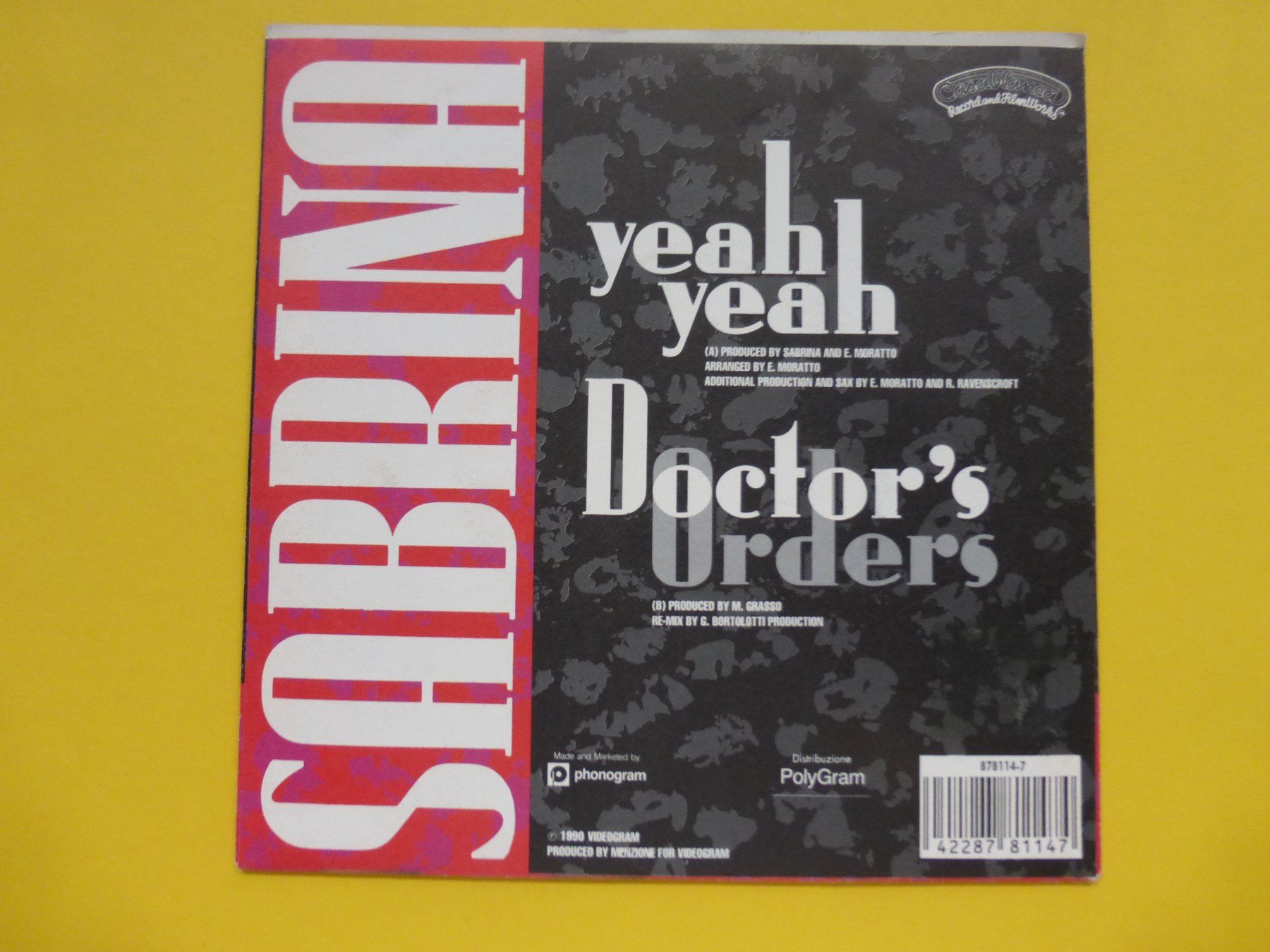 Dischi in vinile: Sabrina – Yeah Yeah – Usato da Zürich venduto da Swiss57 1