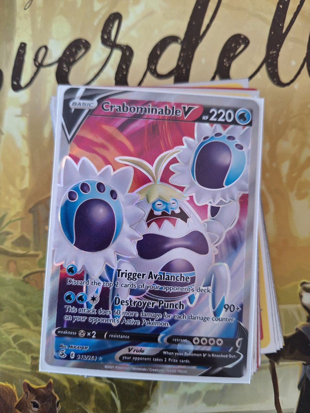 Pokémon Carte collezionabili: Crabominable V - Full Art – Usato da Altstätten SG venduto da GGsGameshop