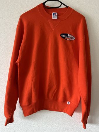 Russell Athletic Sweatshirt Orange Vintage  unisex skate