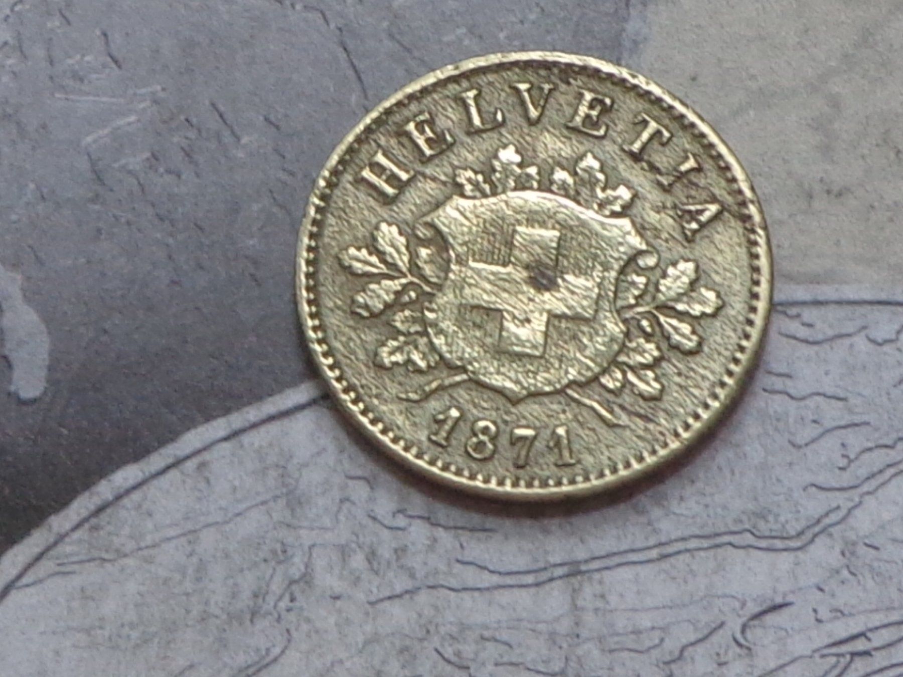 Toutes les monnaies: 10 cts 1871 B - (Bi) billon – D'occasion à Pully par UCA01