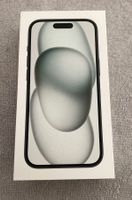 Apple iPhone 15 128 GB (schwarz), Silikon Case, noch neu