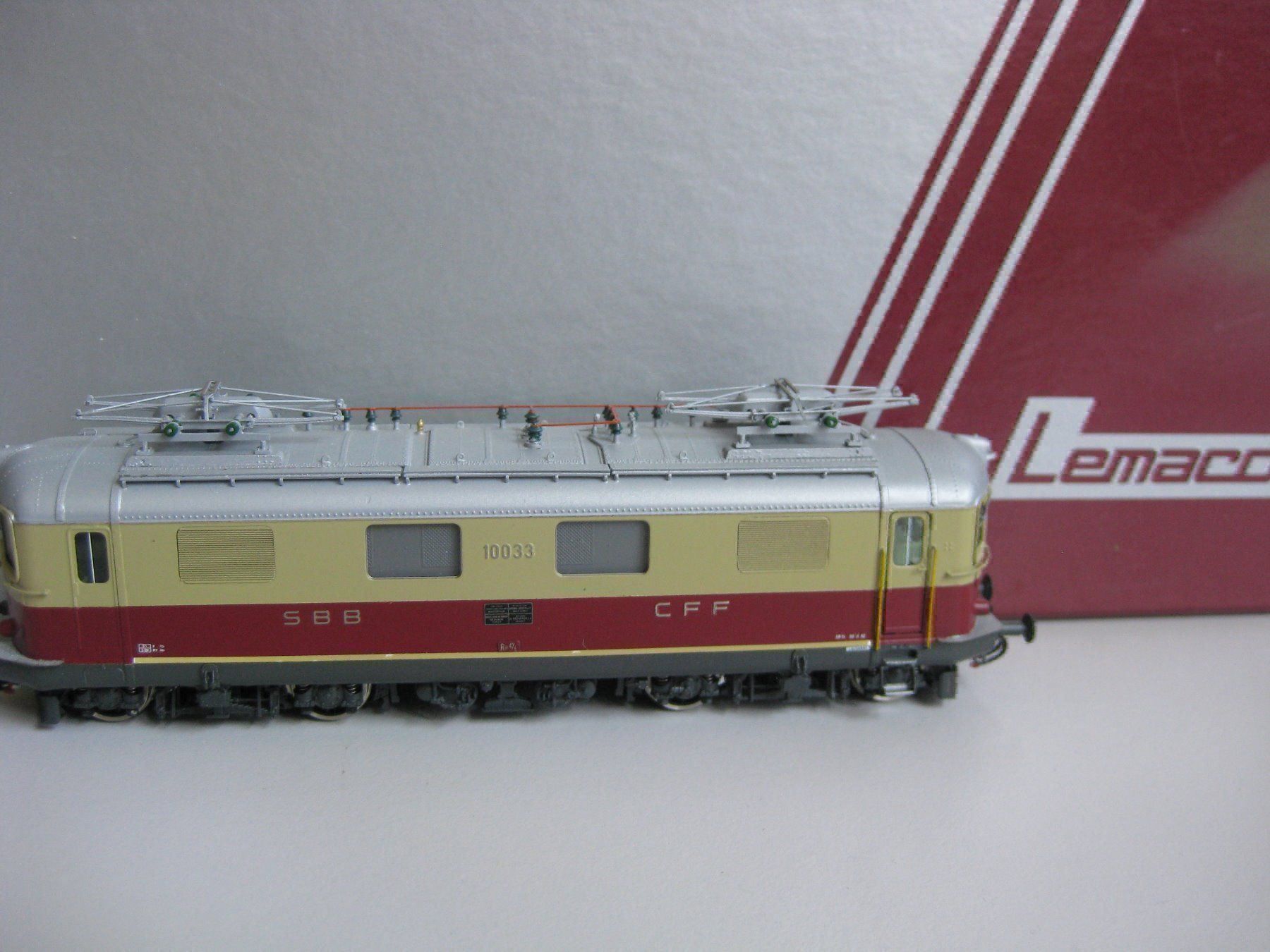 Lemaco Modellini di ferrovie: Lemaco SBB Re 4/4 I 10033 TEE,  HO 21/2 – Usato da Buchs ZH venduto da swiss-train