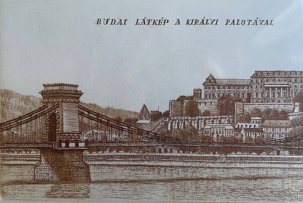 Incisioni: Kupferstich Burgberg Budapest – Usato da Kloten venduto da Cornee 4