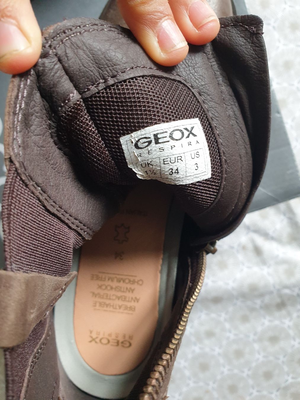 Ecco Scarpe da uomo: Sttieffelette Ecco Gr. 34 Neuwertig Leder – Nuovo (secondo la descrizione) da Zürich venduto da yoarg 5