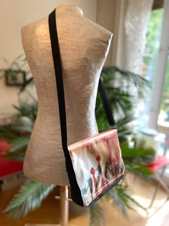 Sac à bandoulière avec rabat imprimé