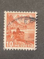 Schweiz 1942 Chillon 10 Rp. 257RM Bedarf Rollennr. lesbar