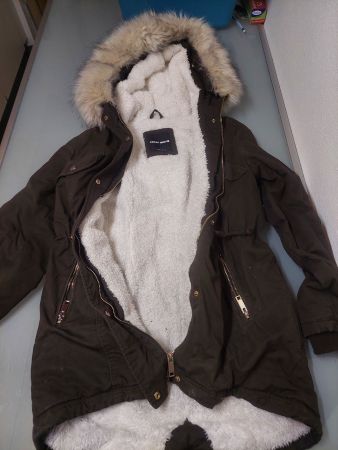 Parka mit abnehmbarem Kunstfell Kaputze