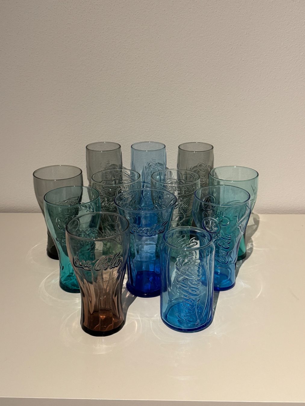 Coca-Cola Bicchieri: Coca Cola Gläser Sammlung, 12teilig – Usato da Kriens venduto da Blaecky98