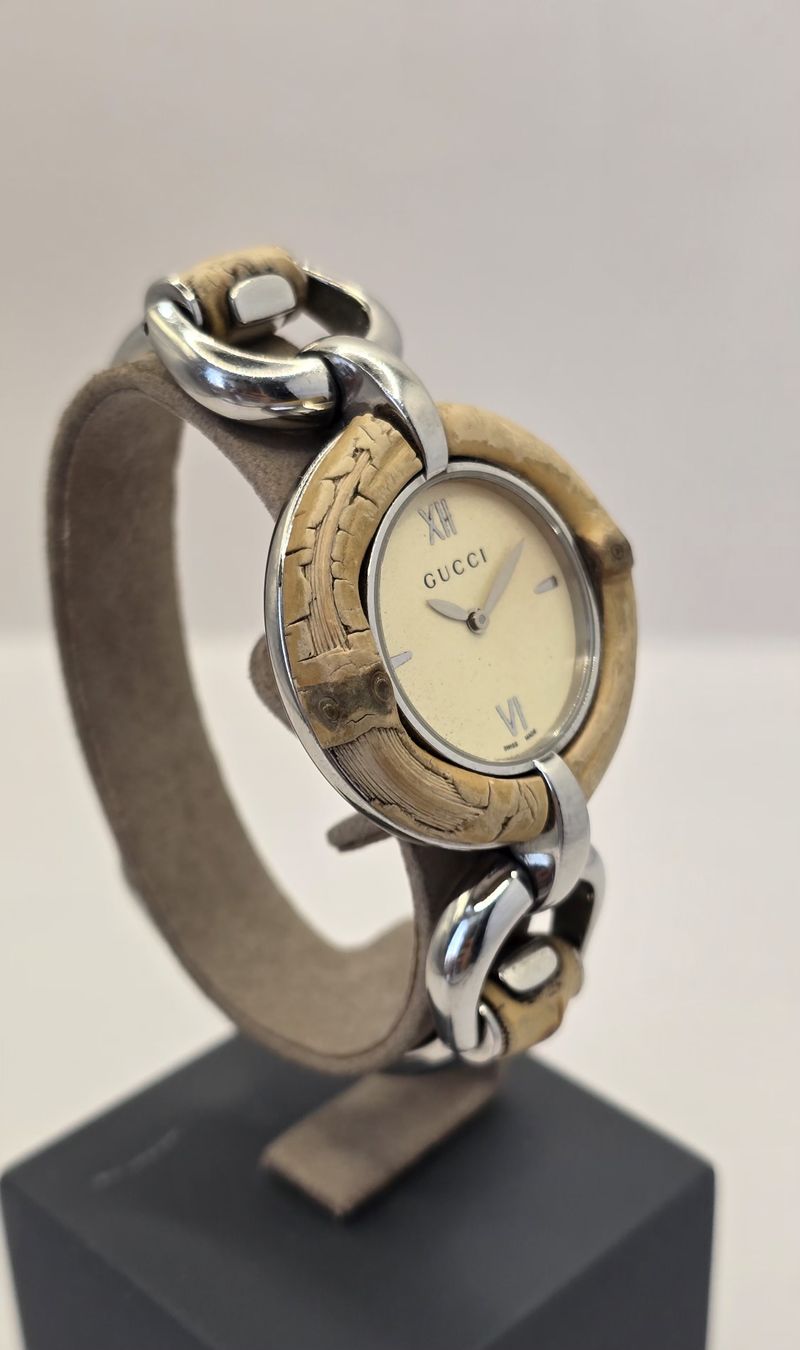 Gucci Uhren: Gucci Bamboo Quartz 35,8mm – Gebraucht aus Minusio von AGSuhren 2