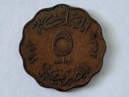 Ägypten 5 Milliemes 1943