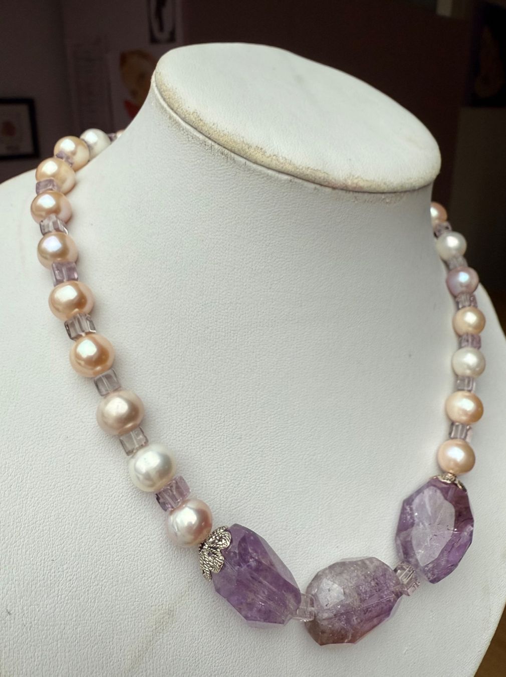 Catenine: Süsswasserperlen, Amethyst Collier NEU – Nuovo (secondo la descrizione) da Basel venduto da Chili007 3