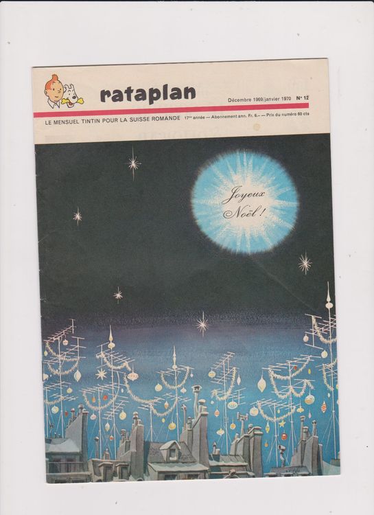 Revue Rataplan - mensuel Tintin pour Suisse romande 1969 (D'occasion) à ...