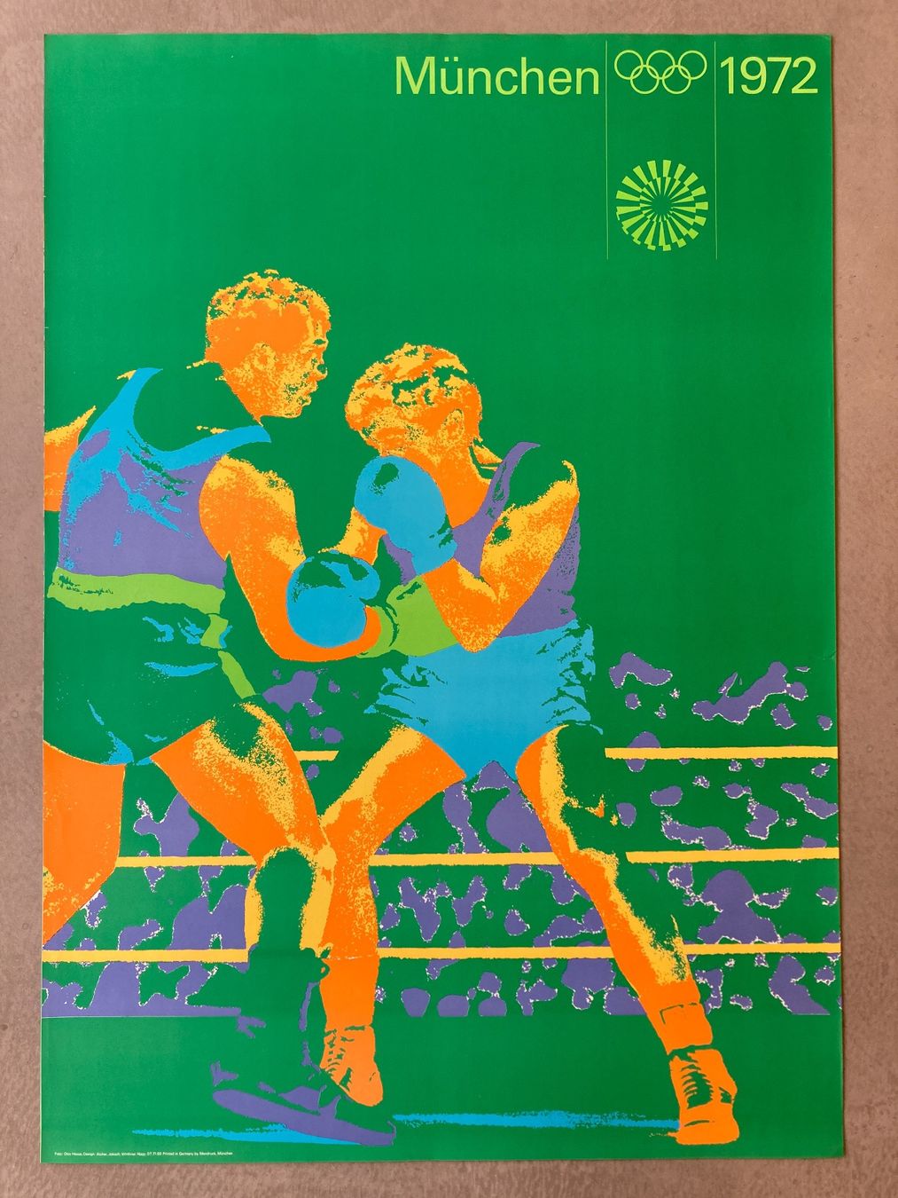 Foto & Immagini: Plakat Poster A0 Format Olympia München 1972 Boxen – Usato da Zürich venduto da einszweidrei4