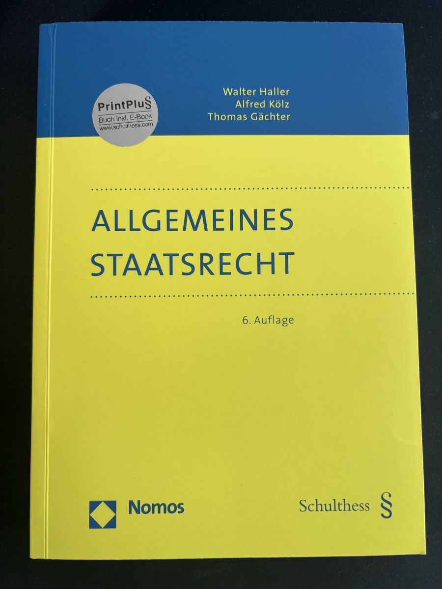 Libri: allgemeines staatsrecht – Usato da Langnau am Albis venduto da CollectingCoRe
