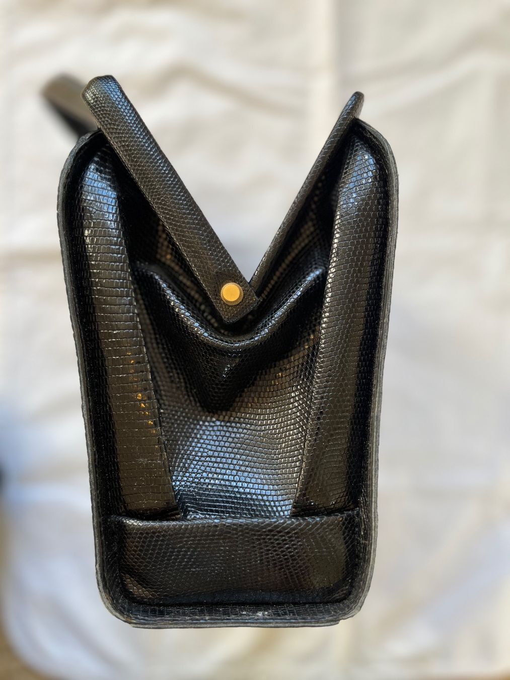 Louis Vuitton Borse da donna: Exklusive Vintage Eidechsen Echtleder Handtasche Schwarz – Usato da Thun venduto da cruznadia 6