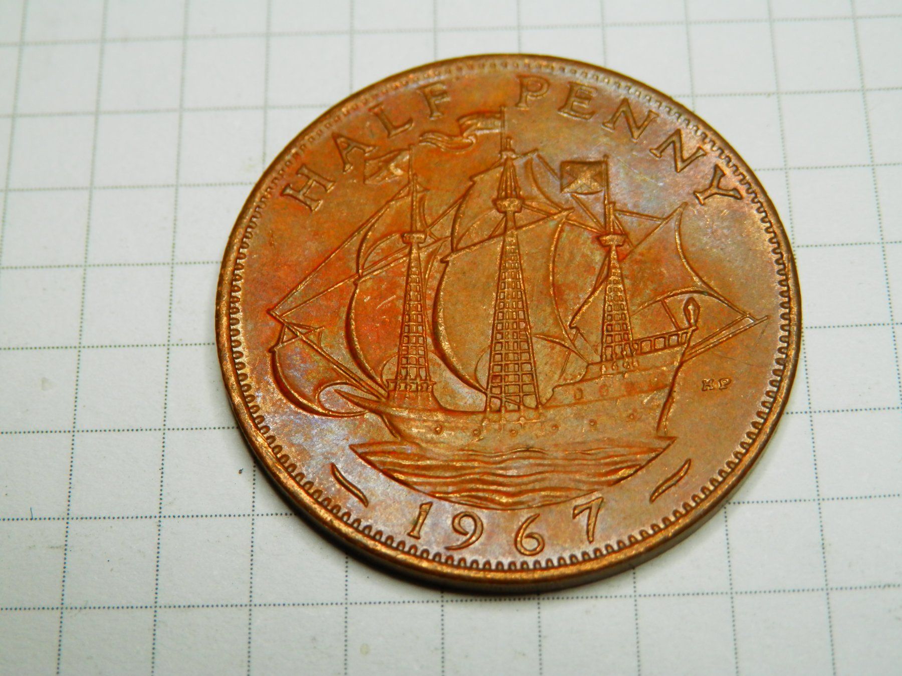 Tutti le monete: Großbritannien ½ Penny, 1967 – Usato da Weiach venduto da weiach81