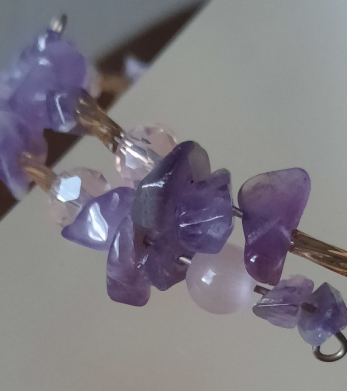 Bracciali & Braccialetti: Handgefertigtes Amethyst-Armband - Einzigartiges Design! – Nuovo (secondo la descrizione) da Solothurn venduto da lsc_pf99 1