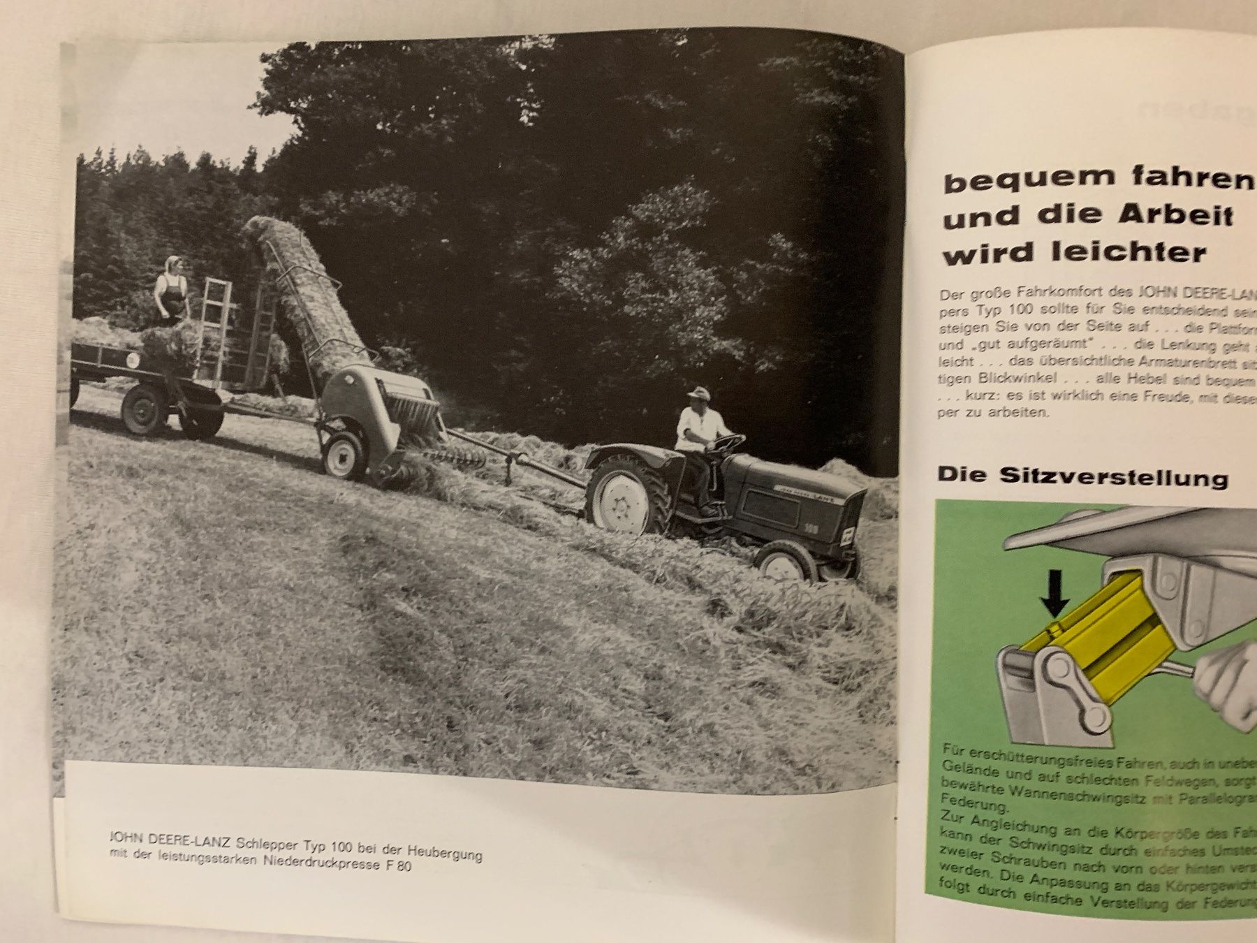Documents: Originaler John Deere - Lanz Traktor Prospekt Oldtimer – D'occasion à Lienz par Benziner1 3