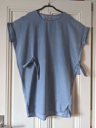 ALLSAINTS : Robe d’été en jean bleu clair S-M-L