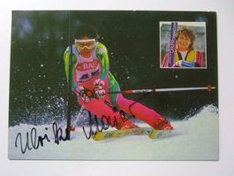 ULRIKE MAIER (AUT) AUTOGRAMMKARTE RARITÄT TOP