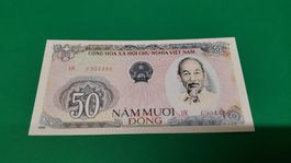 Seltene 50 Dong Note aus Vietnam, Jahrgang 1985, Top!