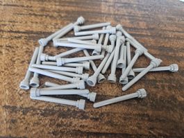lego 3957a lot de 35 pièces Light Bluish Gray Antenna 4H -