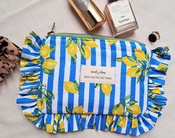 Sommerliches Necessaire /Kosmetiktäschli / Trousse Zitrone🍋