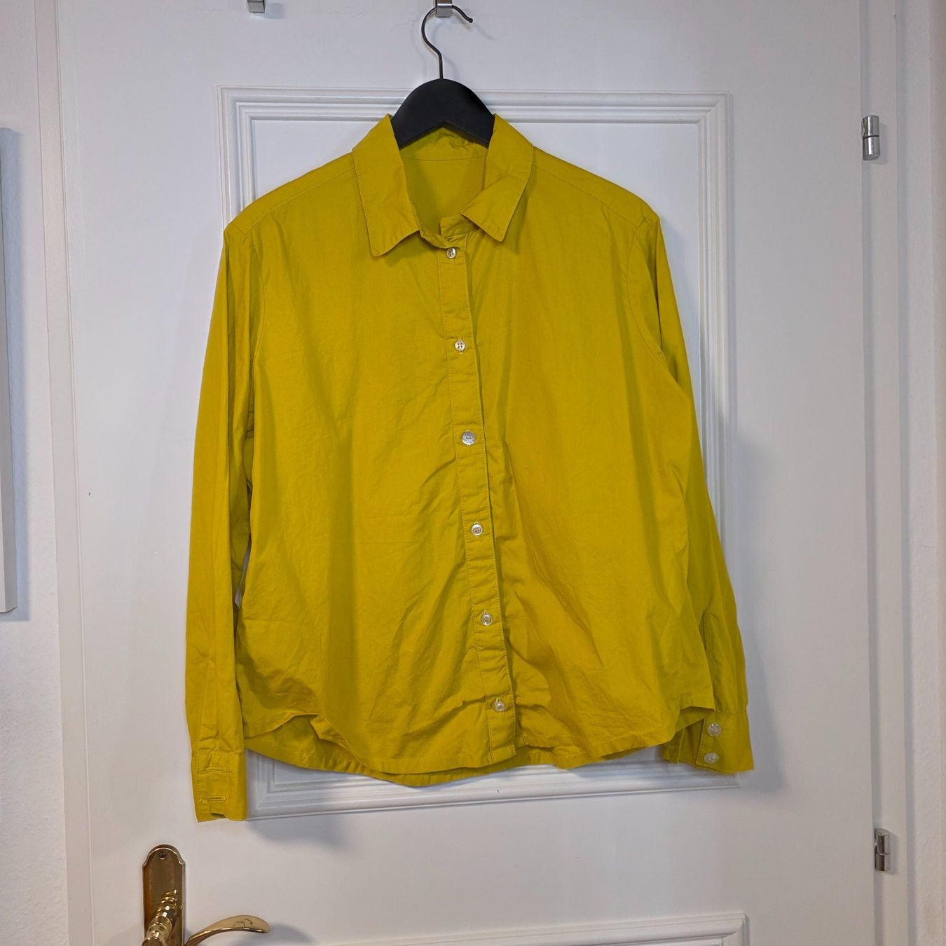 Camicette: Acid Yellow Baumwollbluse Statement Hemd Gr. L – Usato da Wald ZH venduto da CapLux 6