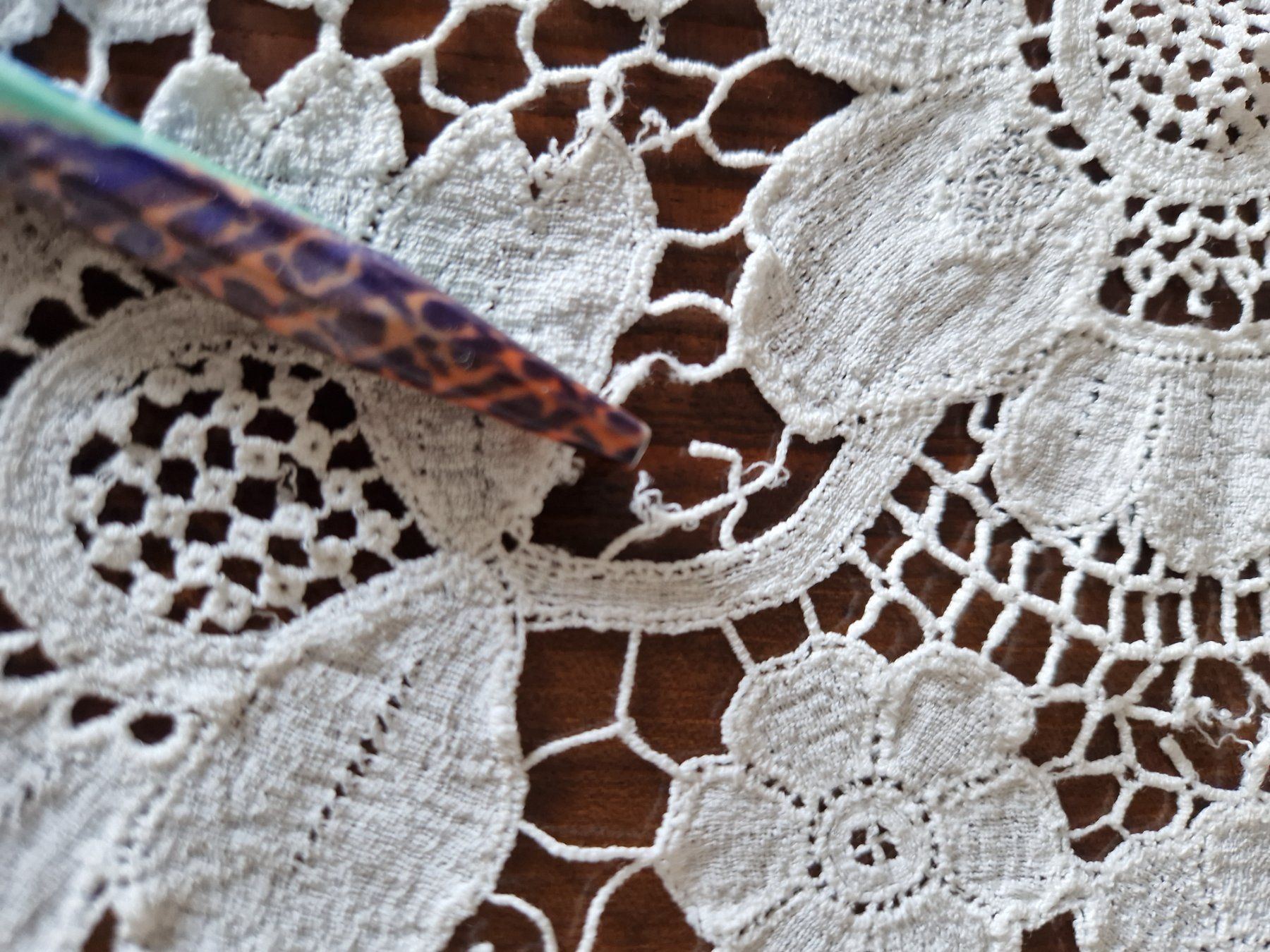 Altra biancheria da tavola: Plauenerspitze  Tischdecke Dm140cm – Usato da Bern venduto da Antikbatik 8