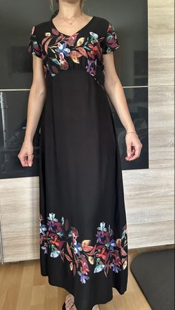 Robe longue viscose noire taille 38/ S neuf