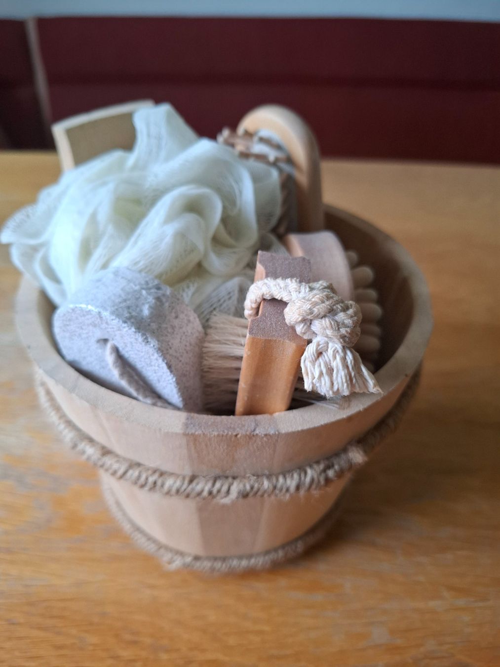 Tutte le decorazioni: Wellness-Set Holz, Badekörbchen mit diversen Accessoires – Nuovo e nell'imballaggio originale da Emmenbrücke venduto da hirschli62 1