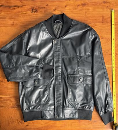 Vera Pelle Lederjacke Bomber Schwarz – Echtleder – Italy