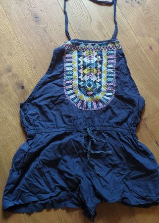 Damen Jumpsuit dunkelblau Grösse S 