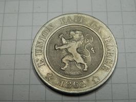 Belgien 10 Centimes, 1862
