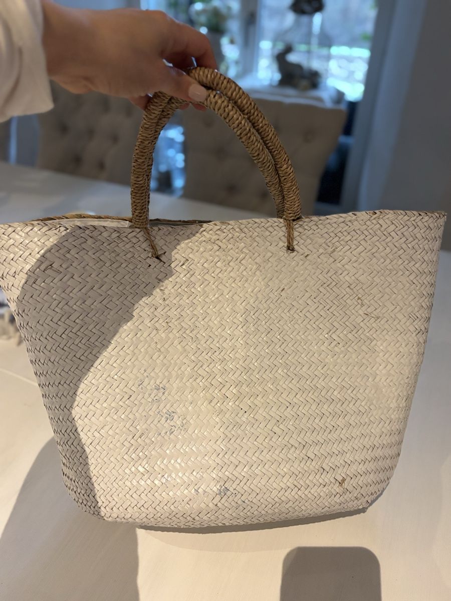 Taschen: Weisse Sommer Strandtasche mit blauem Stern – Gebraucht aus Bäretswil von Viechel 4