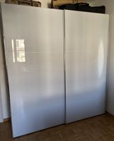 Schwebetürenschrank weiss 2 Glastüren guter Zustand