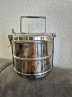 Vintage Edelstahl Lunchbox, ideal für unterwegs!